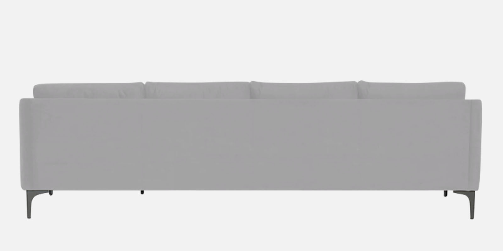 Haru Fabric LHS Sectional Sofa (3+Lounger) In Concrete Grey Colour - Febonic Living