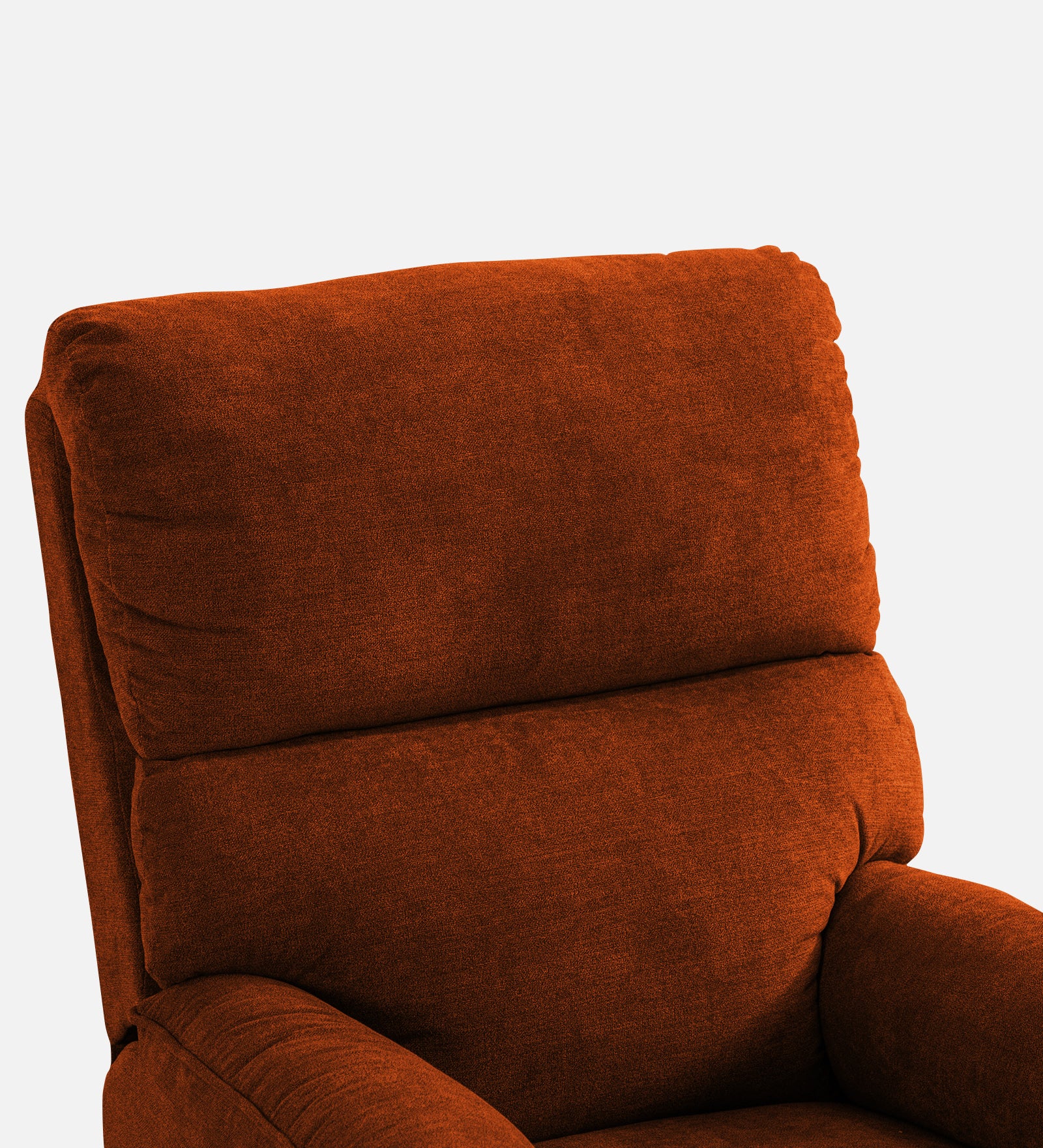 Abby Fabric 1 Seater Manual Recliner In Burnt Orange Colour - Febonic Living