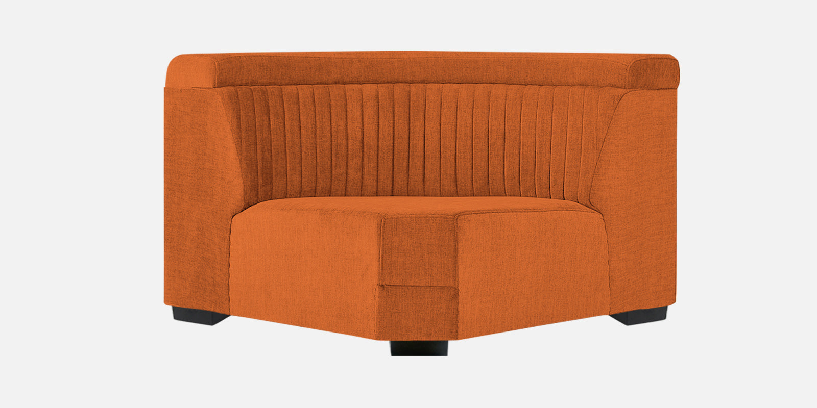 Draco Fabric 6 Seater Corner Sofa In Vivid Orange Colour - Febonic Living