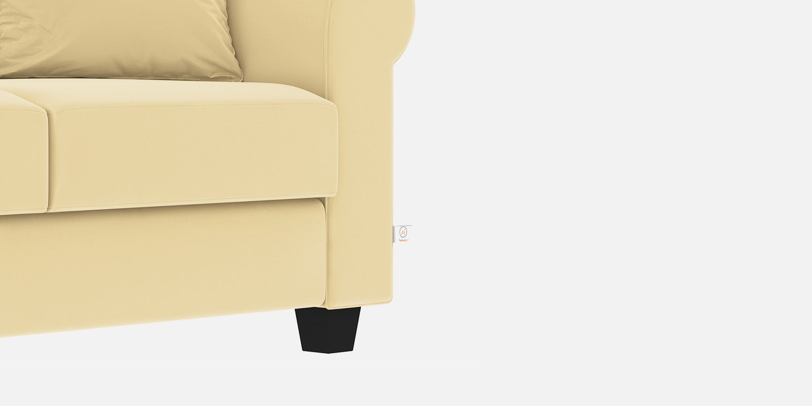 Numonk Velvet 2 Seater Sofa In Sandy Beige Colour - Febonic Living