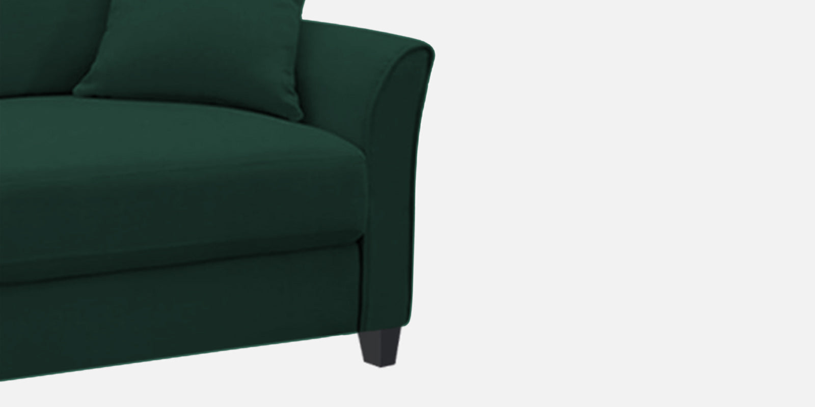 Daroo Velvet 3 Seater Sofa In Forest Green Colour - Febonic Living