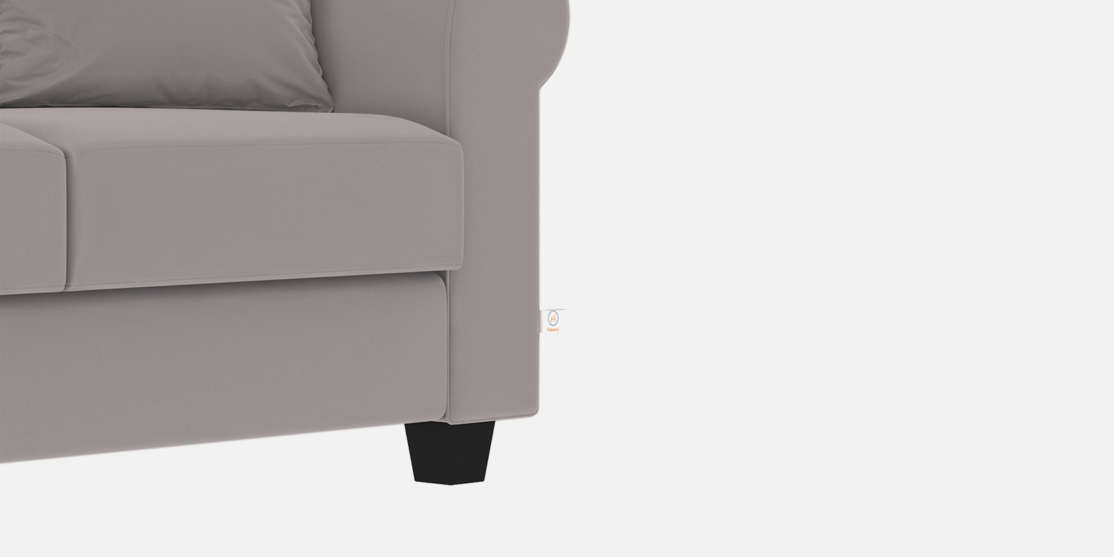 Numonk Velvet 2 Seater Sofa In Pearl Grey Colour - Febonic Living