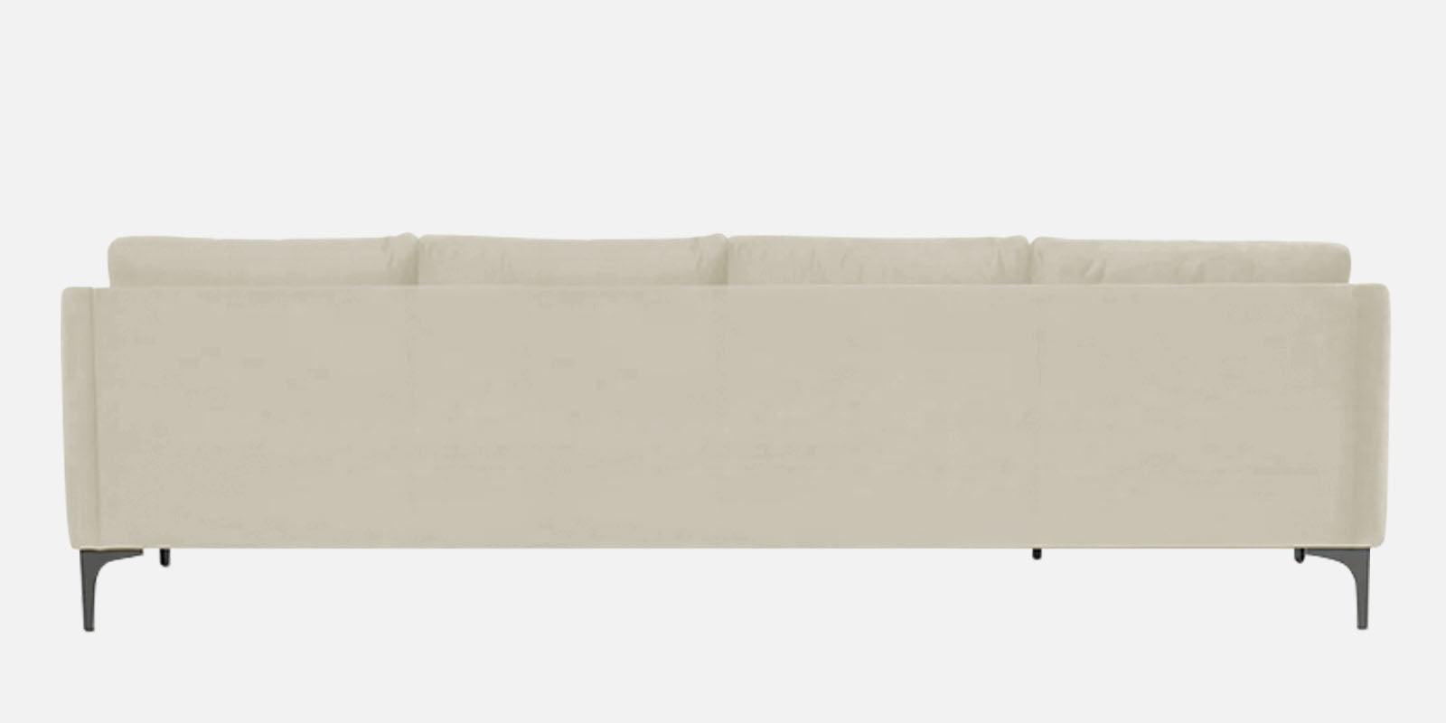 Haru Fabric RHS Sectional Sofa (3+Lounger) In Warm White Colour - Febonic Living