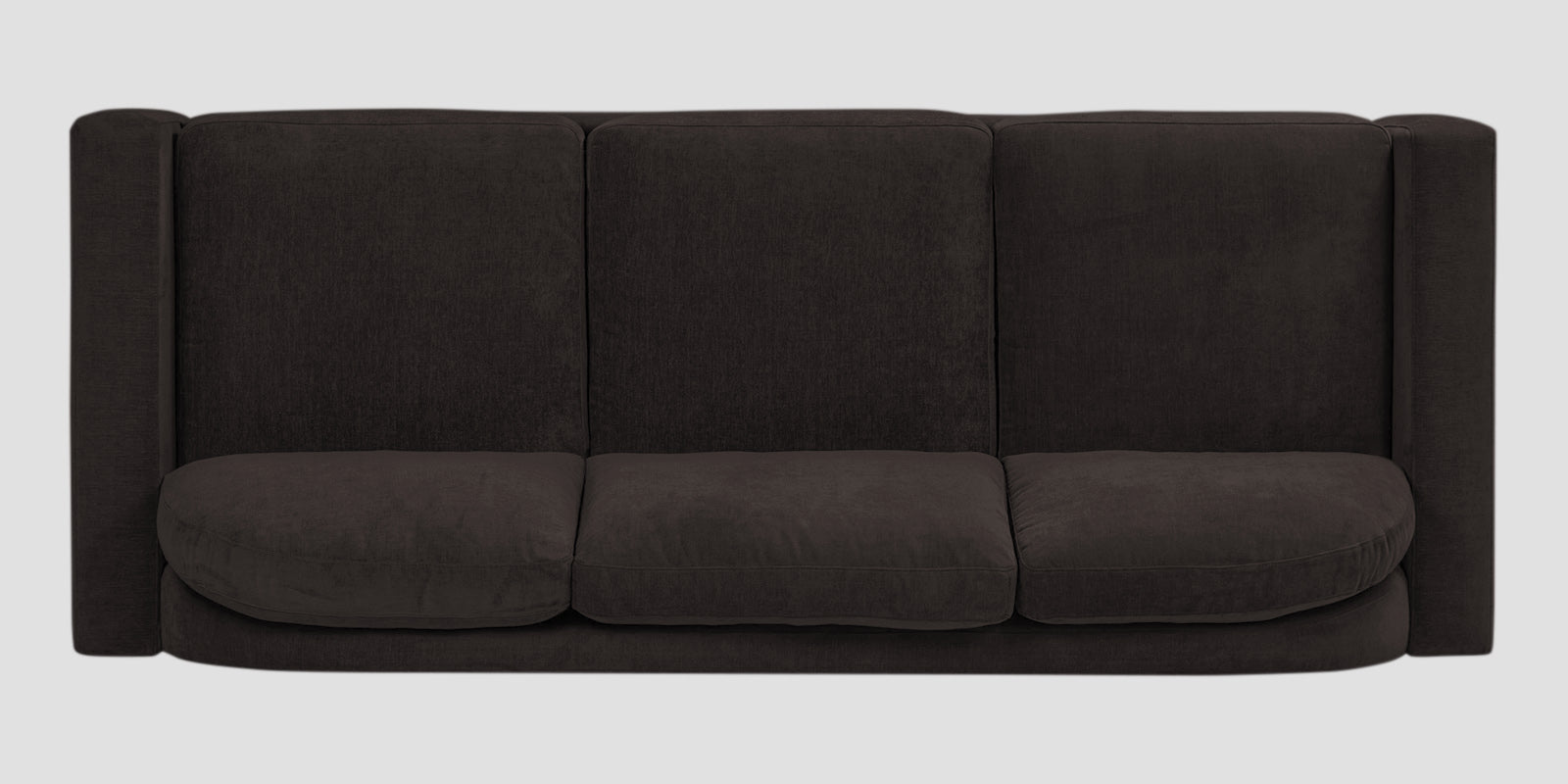 Dara Fabric 3 Seater Sofa In Cara Brown Colour - Febonic Living