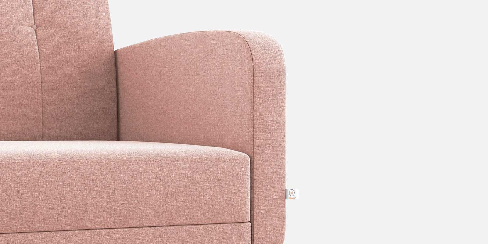 Wiki Velvet 2 Seater Sofa In Blush Pink Colour - Febonic Living