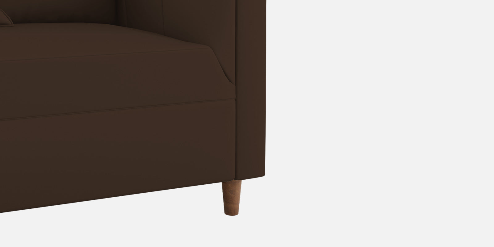 Rubi Velvet 3 Seater Sofa In Chocolate Brown Colour - Febonic Living
