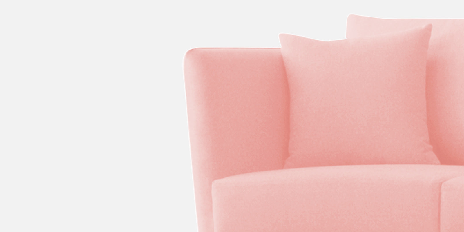 Norway Velvet 3 Seater Sofa In Millennial Pink Colour - Febonic Living
