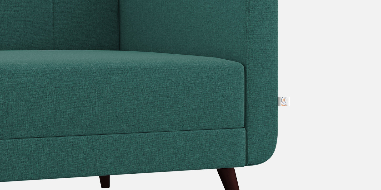 Wiki Velvet 3 Seater Sofa In Pine green Colour - Febonic Living