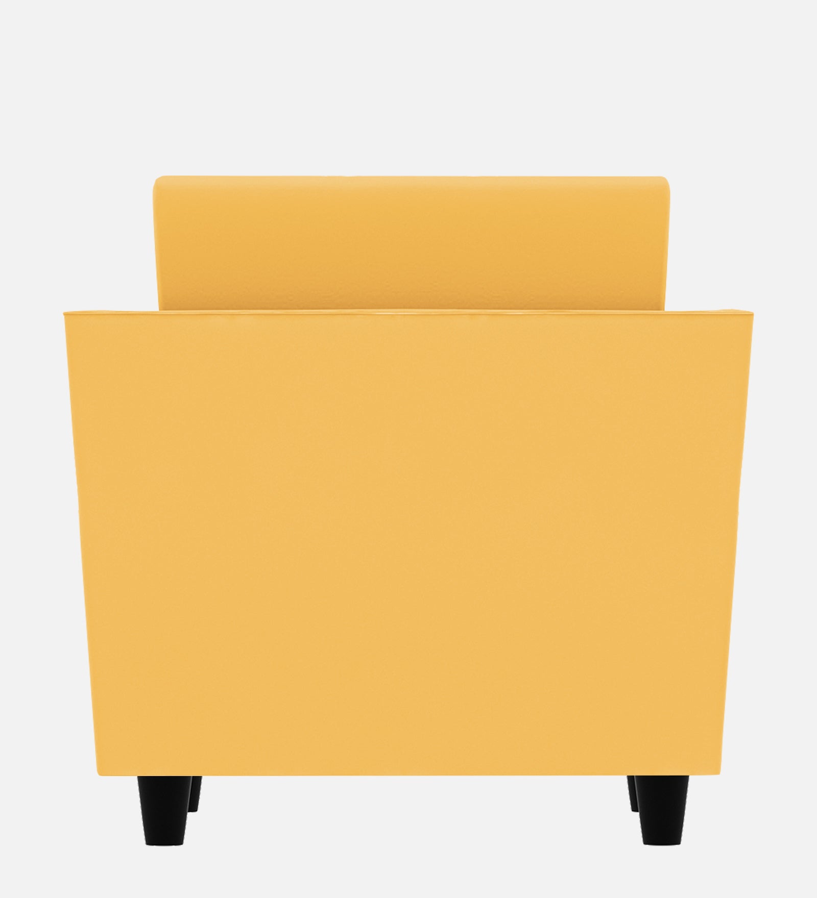 Bristo Velvet 1 Seater Sofa In Turmeric Yellow Colour With Storage - Febonic Living