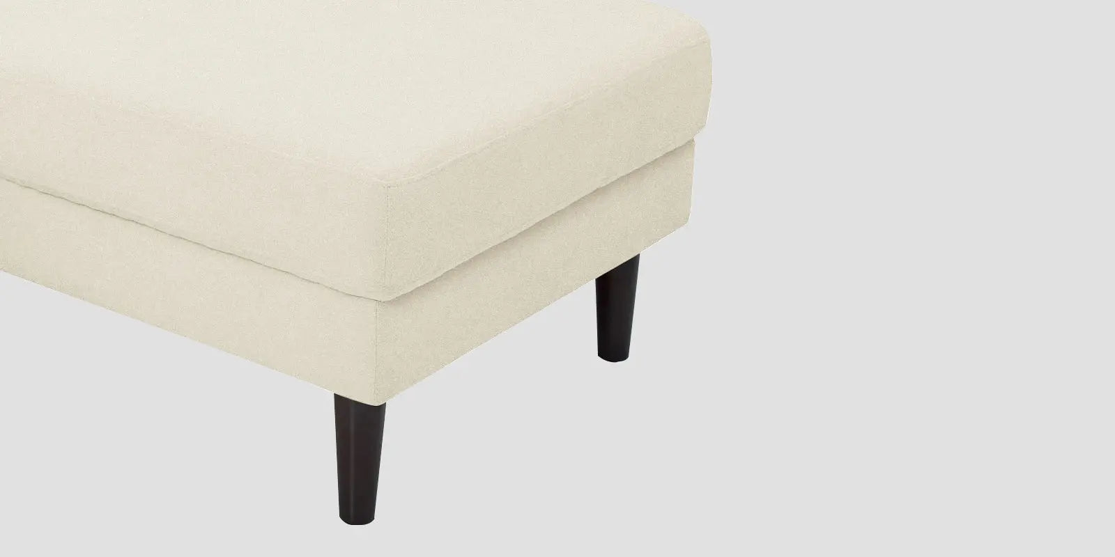 Creata Fabric LHS Sectional Sofa (2+Lounger) In Ivory Cream Colour Febonic Living