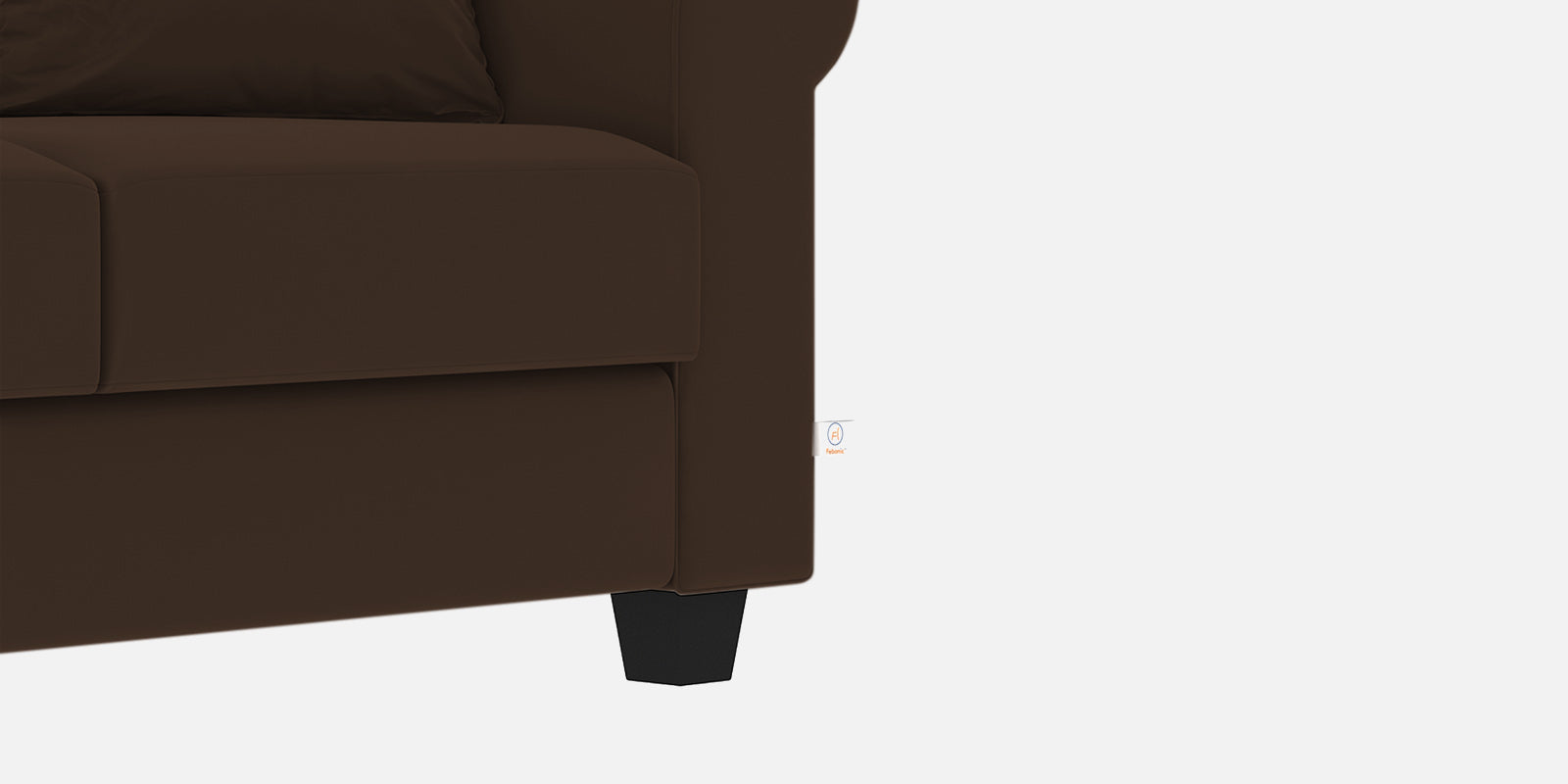 Numonk Velvet 3 Seater Sofa In Chocolate Brown Colour - Febonic Living