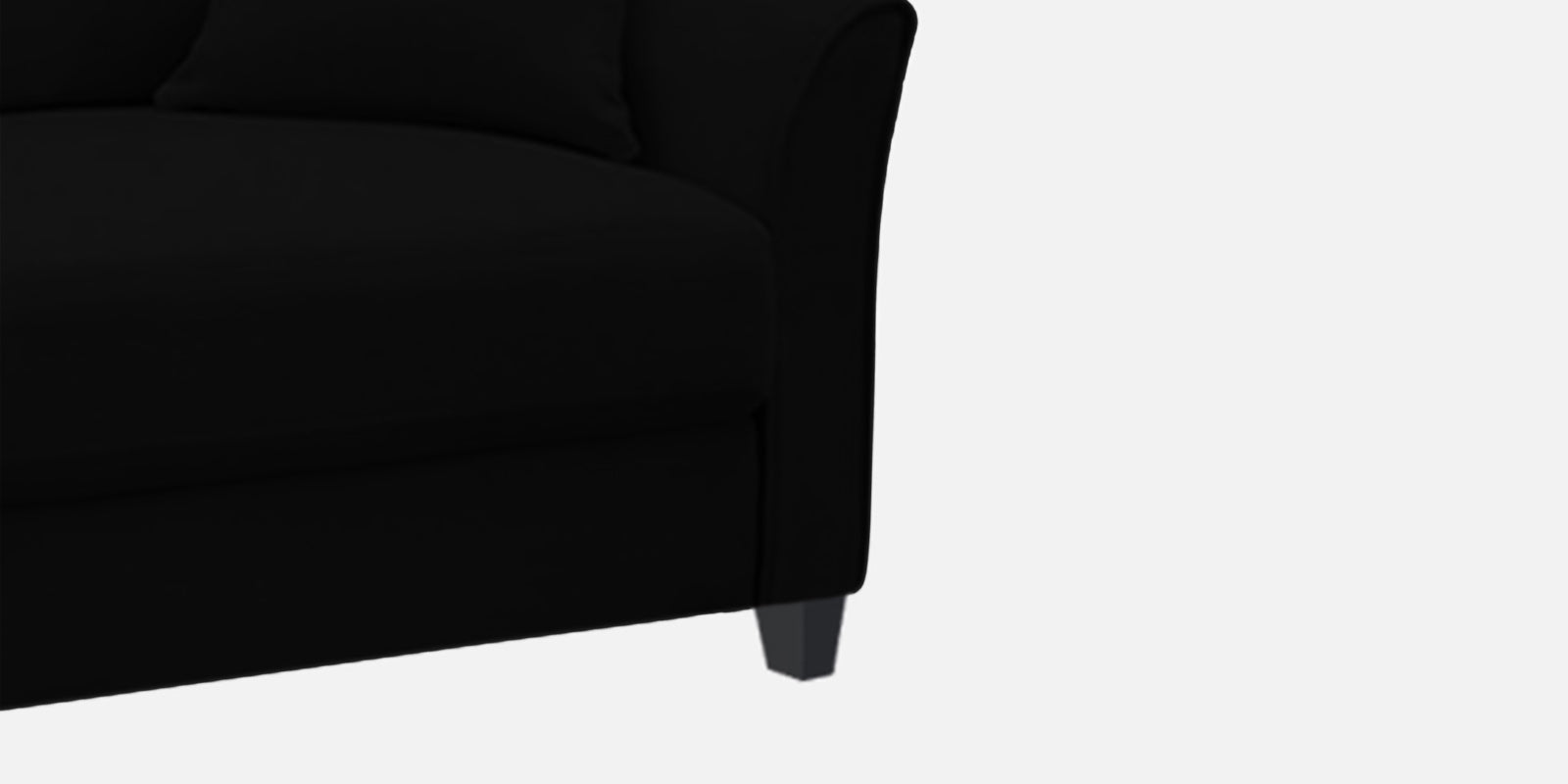 Daroo Velvet 2 Seater Sofa In Adam Black Colour - Febonic Living
