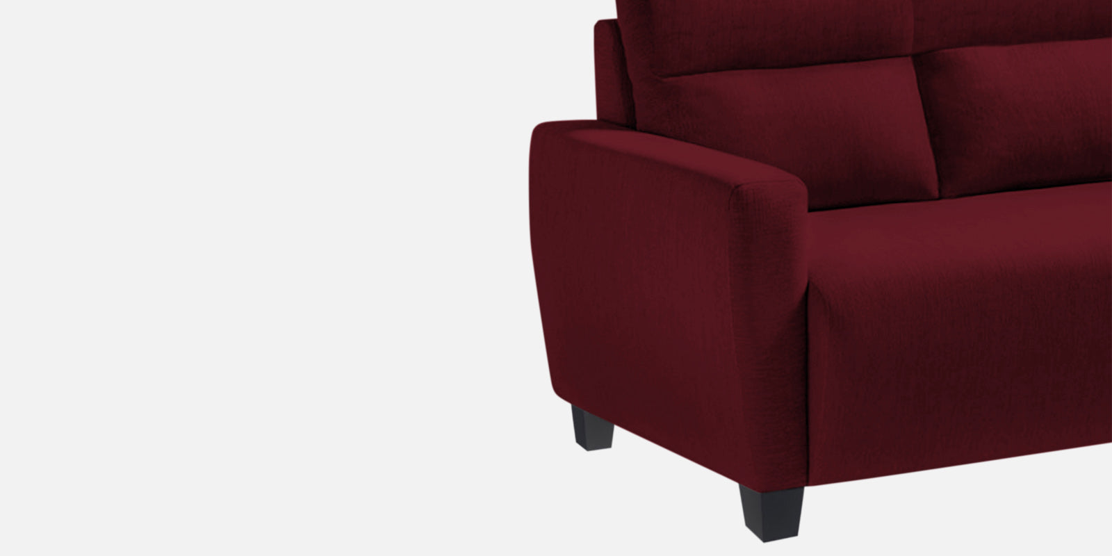 Bakadi Fabric 2 Seater Sofa In Blood Maroon Colour - Febonic Living