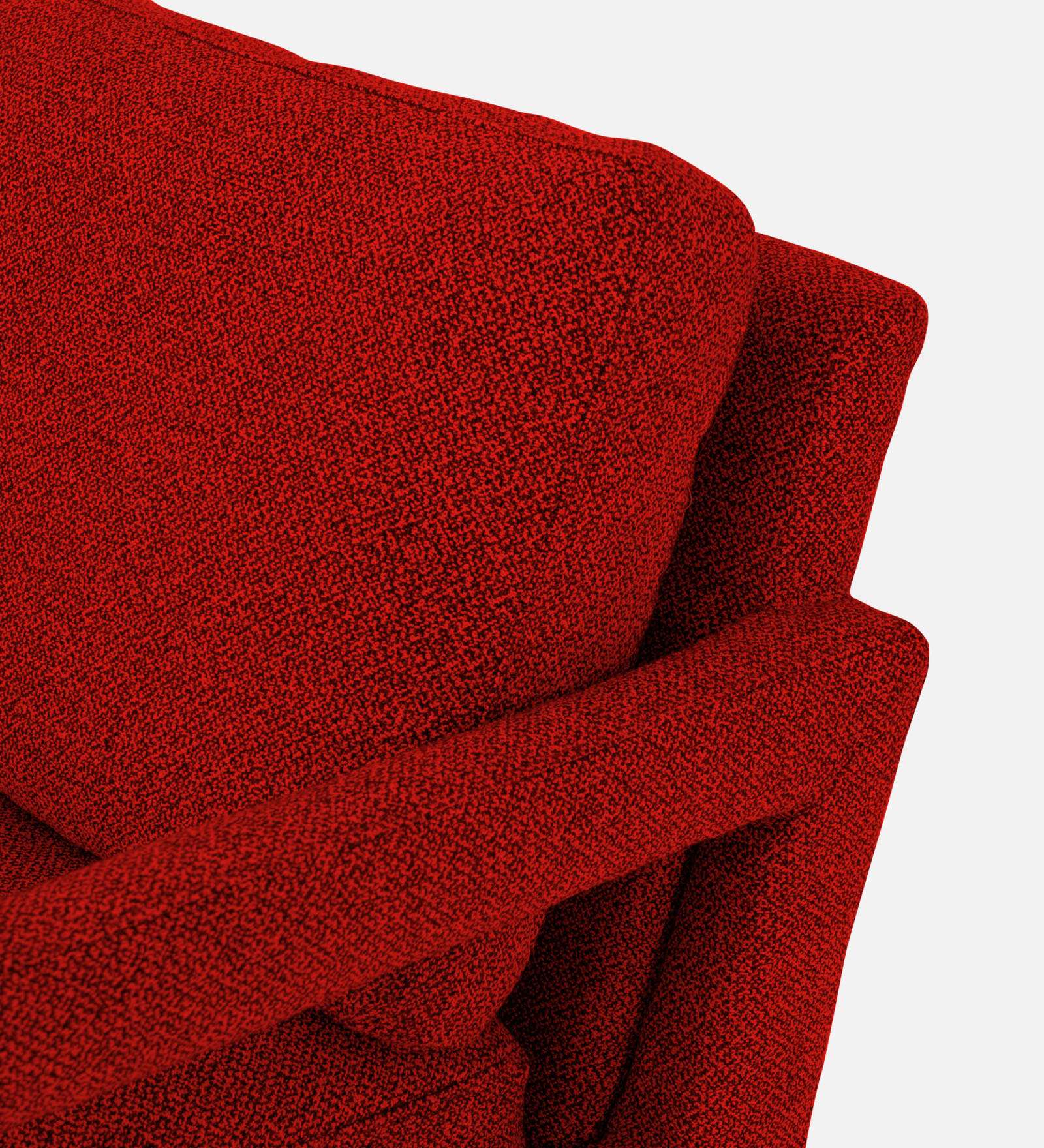Olsen Fabric Arm Chair In Ruby Red Colour - Febonic Living