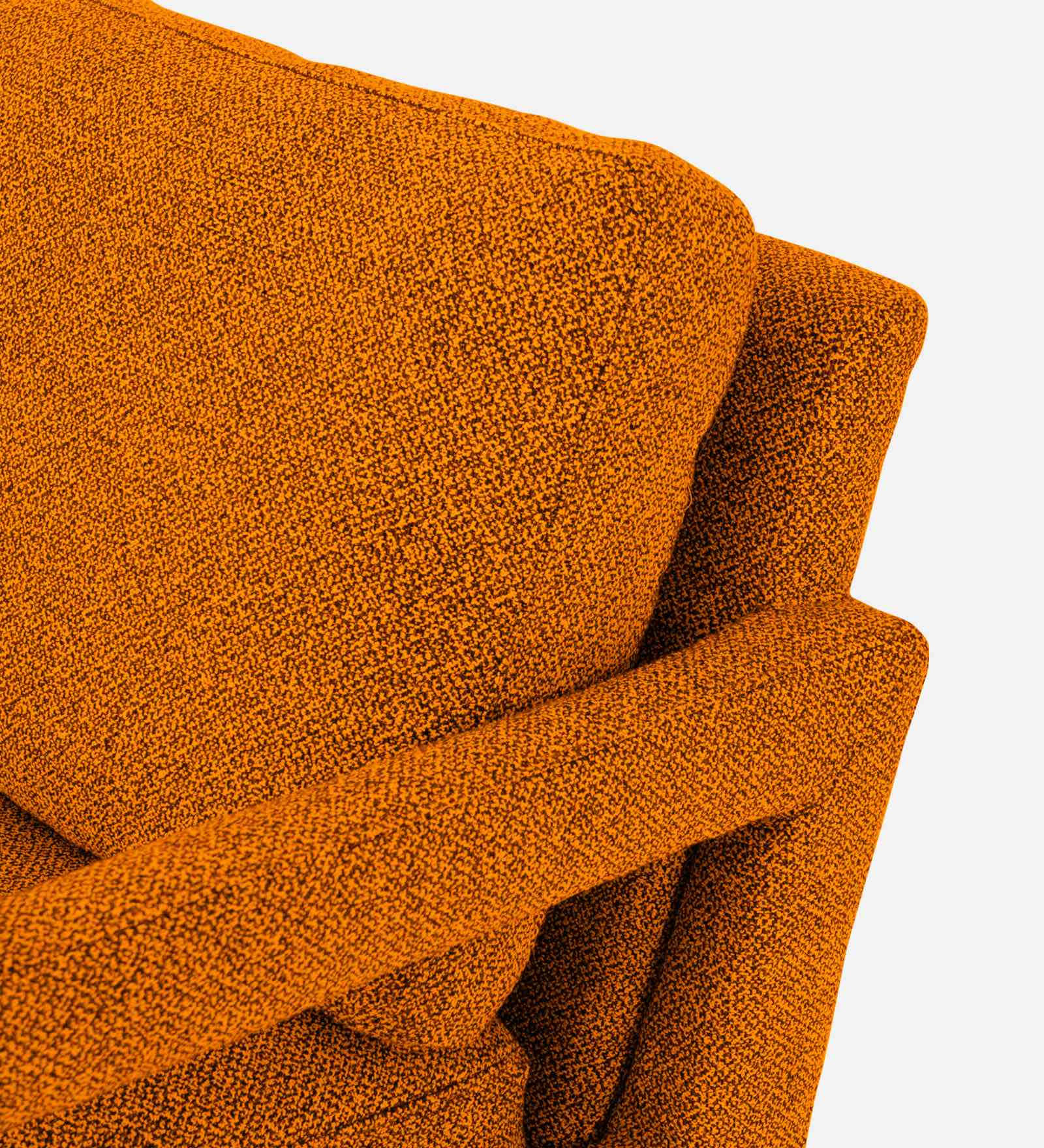 Olsen Fabric Arm Chair In Vivid Orange Colour - Febonic Living