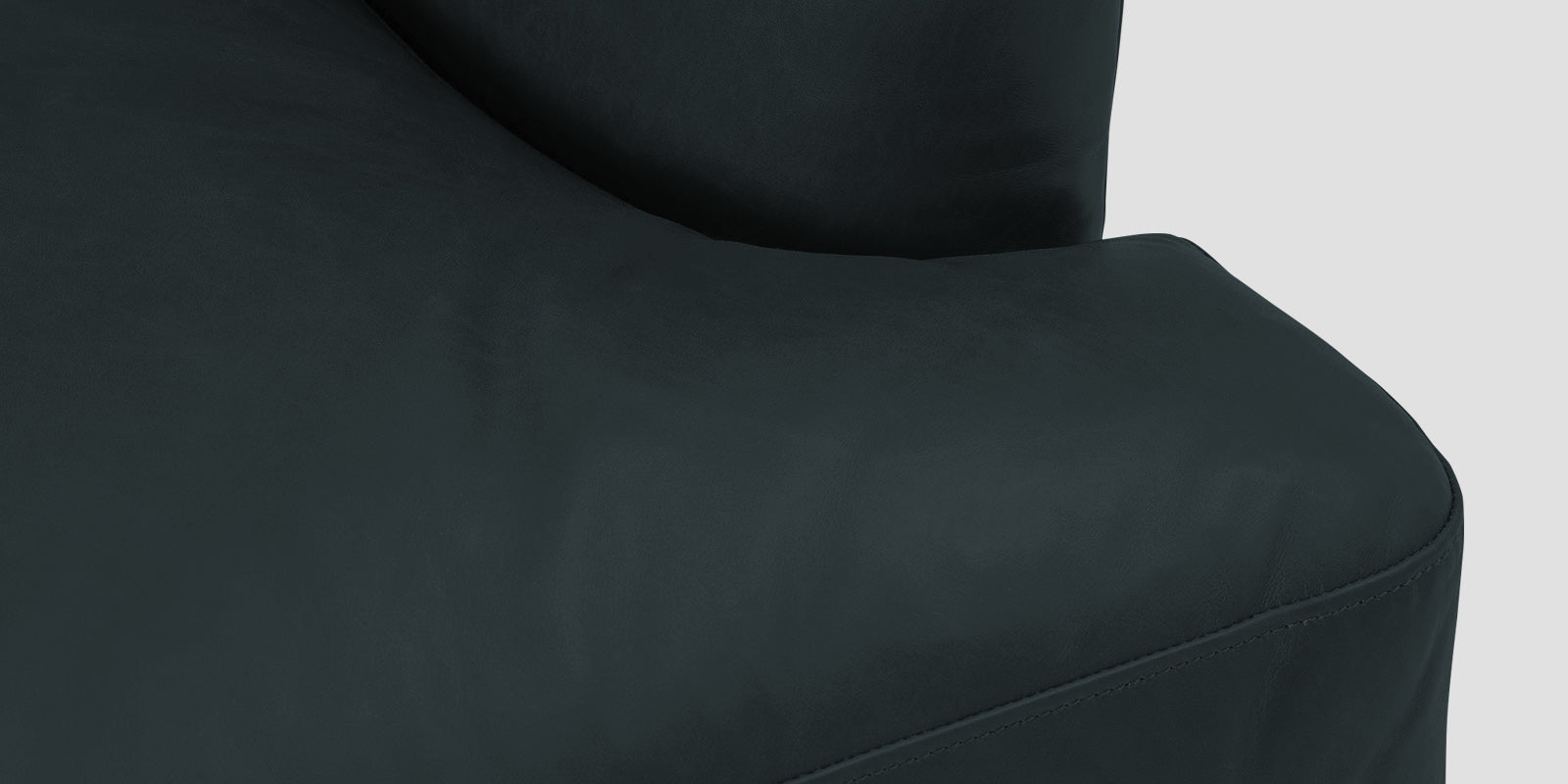 Sterio Leatherette 2 Seater Sofa In Steel Blue Colour - Febonic Living