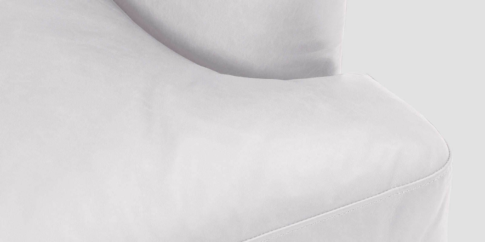 Sterio Leatherette 2 Seater Sofa In Cream White Colour - Febonic Living