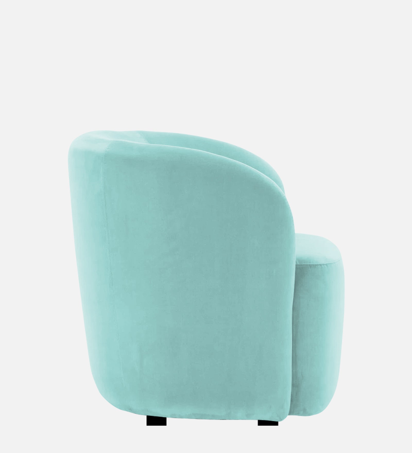 Lucky Velvet Wing Chair In Barmunda Aqua Colour - Febonic Living