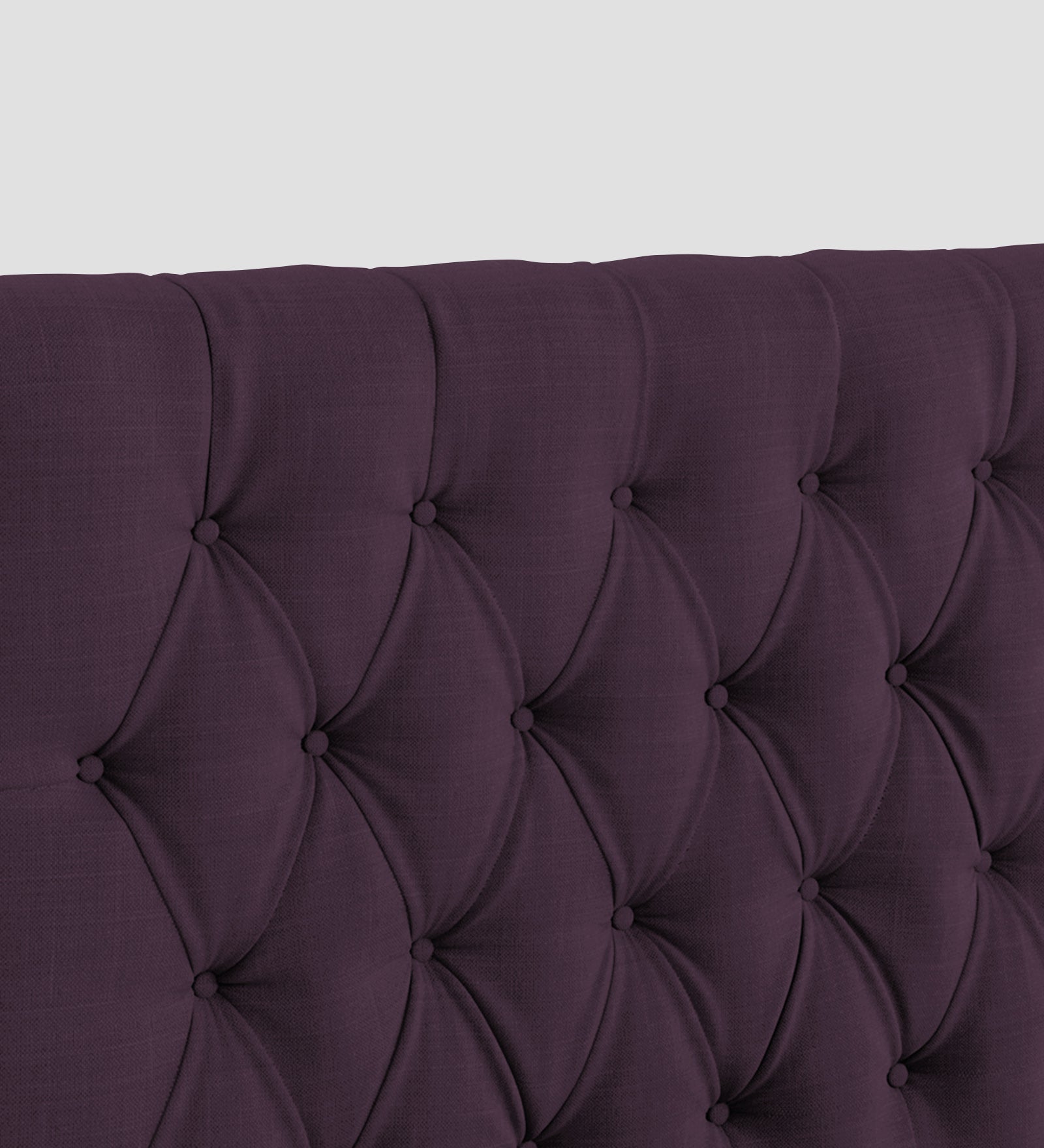 Isko Fabric Upholstered Single Bed in Greek Purple Colour with Box Storage - Febonic Living