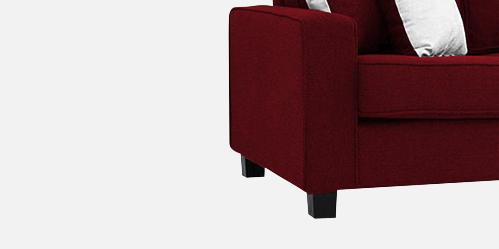 Ladybug Fabric 2 Seater Sofa In Ruby Red Colour - Febonic Living