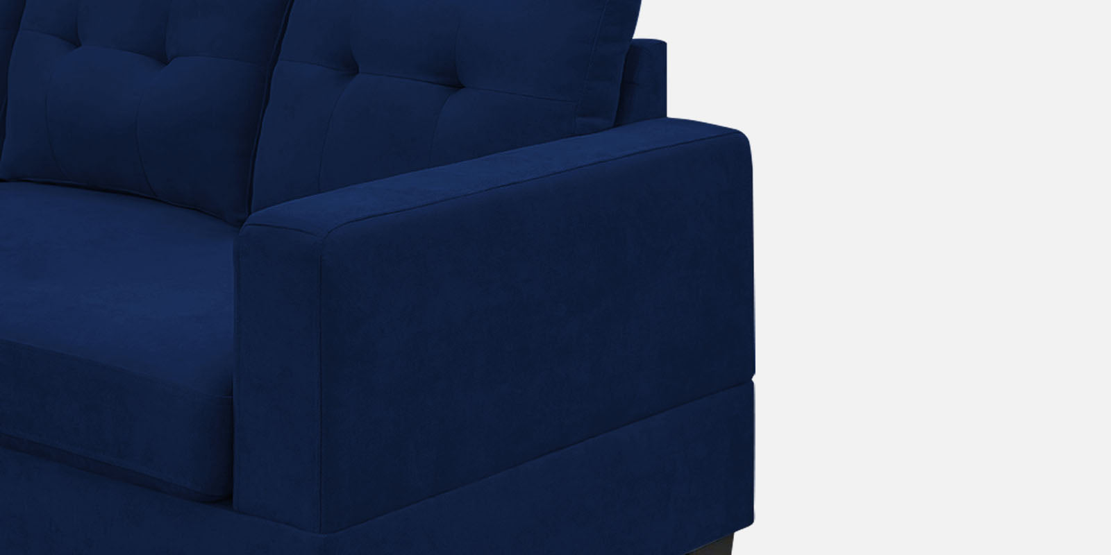 Thomas Fabric RHS Sectional Sofa (2+Lounger) In Royal Blue Colour - Febonic Living