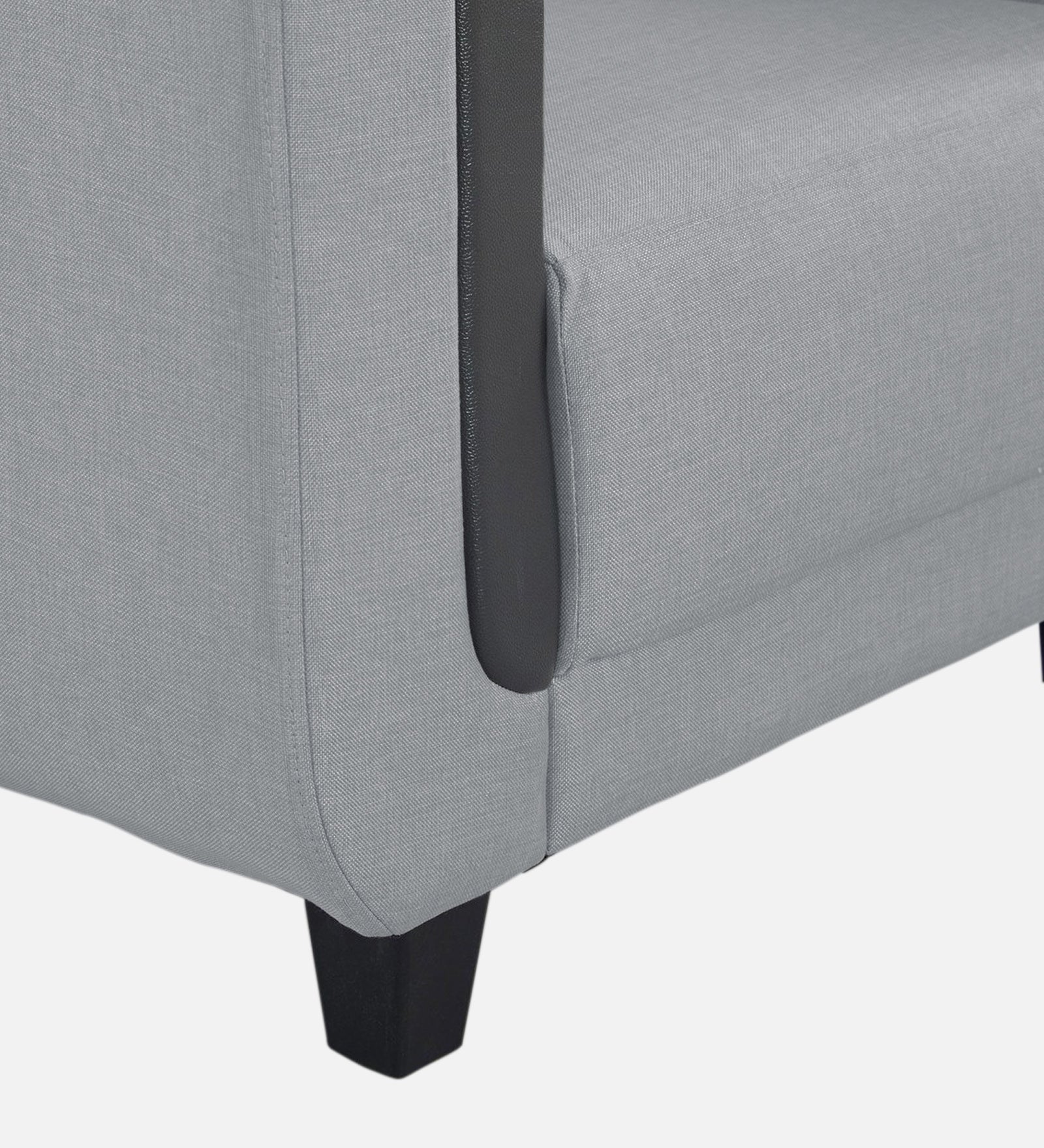 Perry Fabric 1 Seater Sofa In Coin Grey Colour - Febonic Living