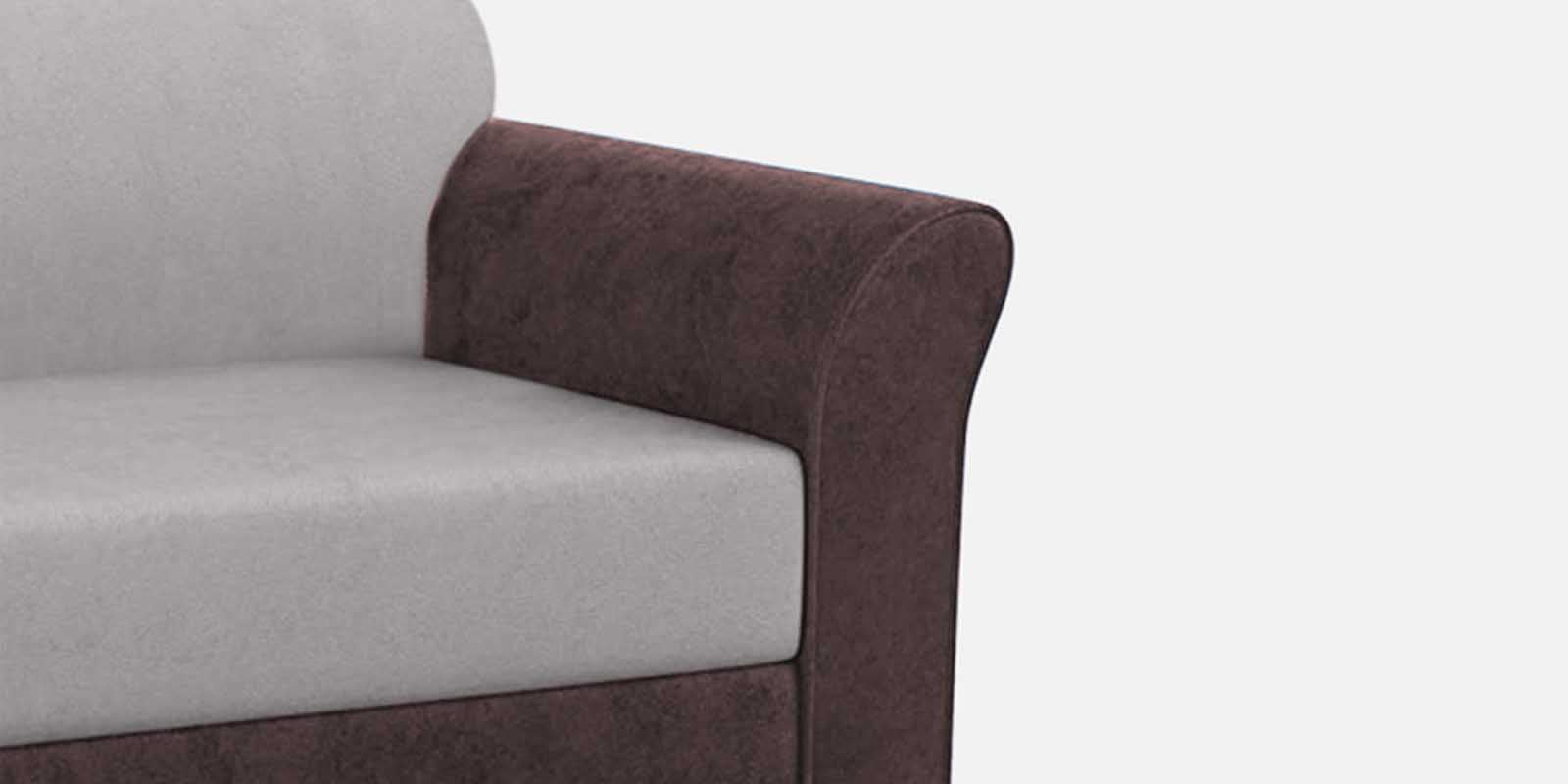 Jordan Velvet 2 Seater Sofa In Mocha Brown And Concreate Grey Colour - Febonic Living