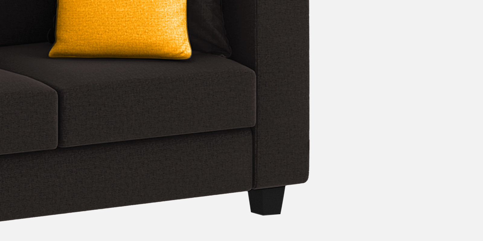 Nabi Fabric 3 Seater Sofa In Cara Brown Colour - Febonic Living