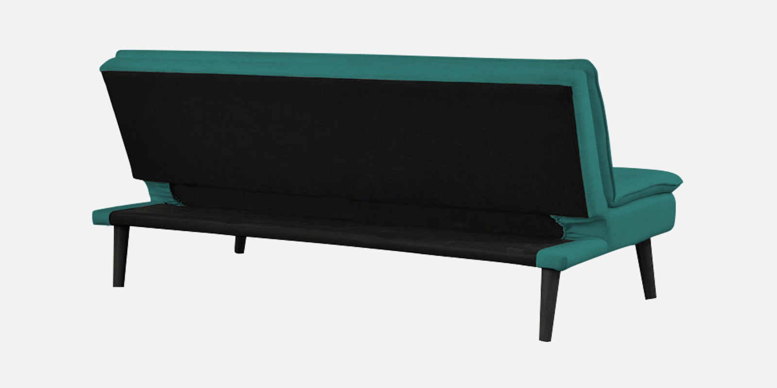 Toner Fabric 3 Seater Convertible Sofa Cum Bed In Sea Green Colour - Febonic Living