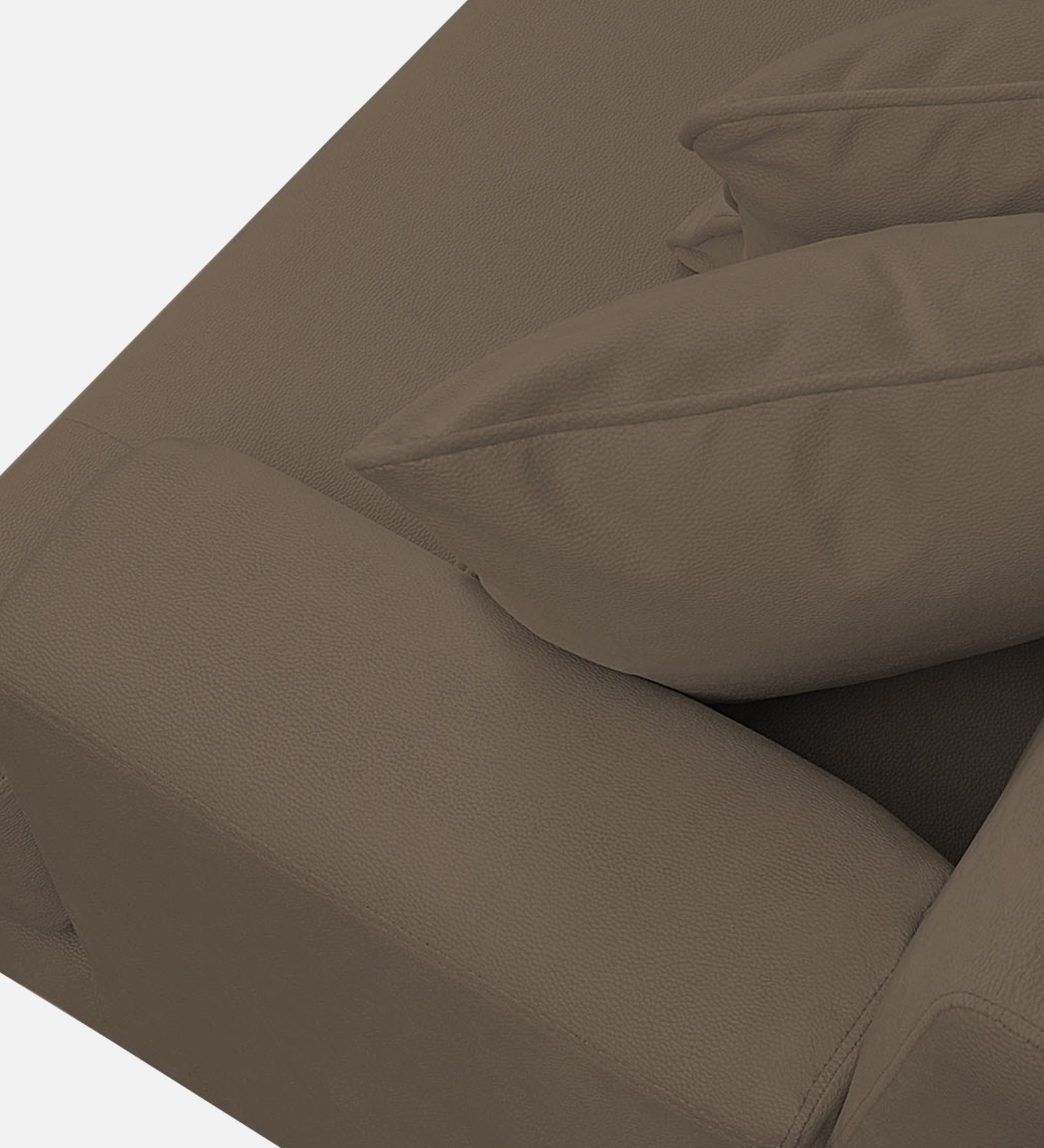 Woody Fabric 1 Seater Sofa In Broco Dust Colour - Febonic Living