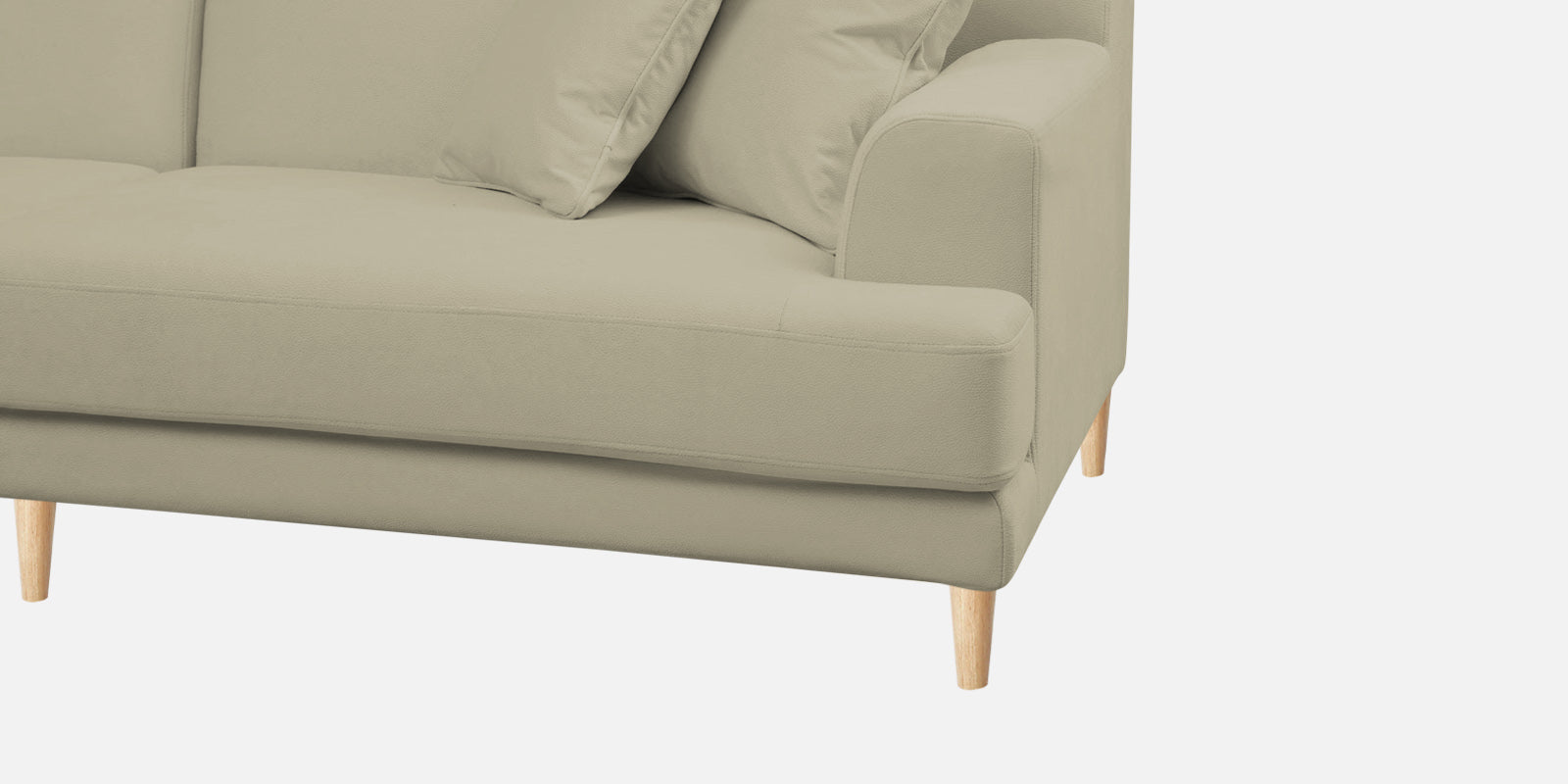 Woody Fabric 2 Seater Sofa In Carnival Beige Colour - Febonic Living