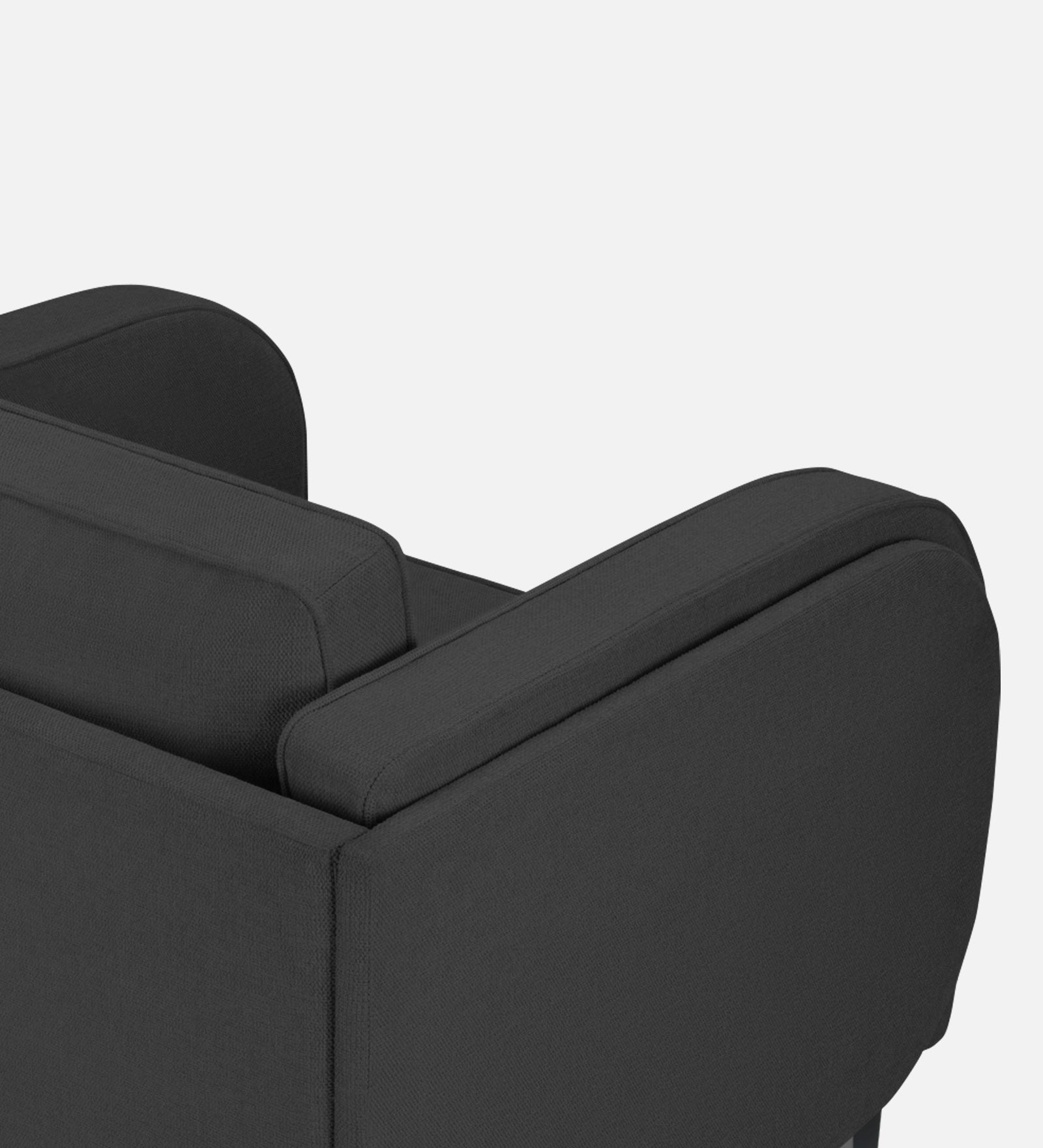 Siddy Fabric 1 Seater Sofa In Charcoal Grey Colour - Febonic Living