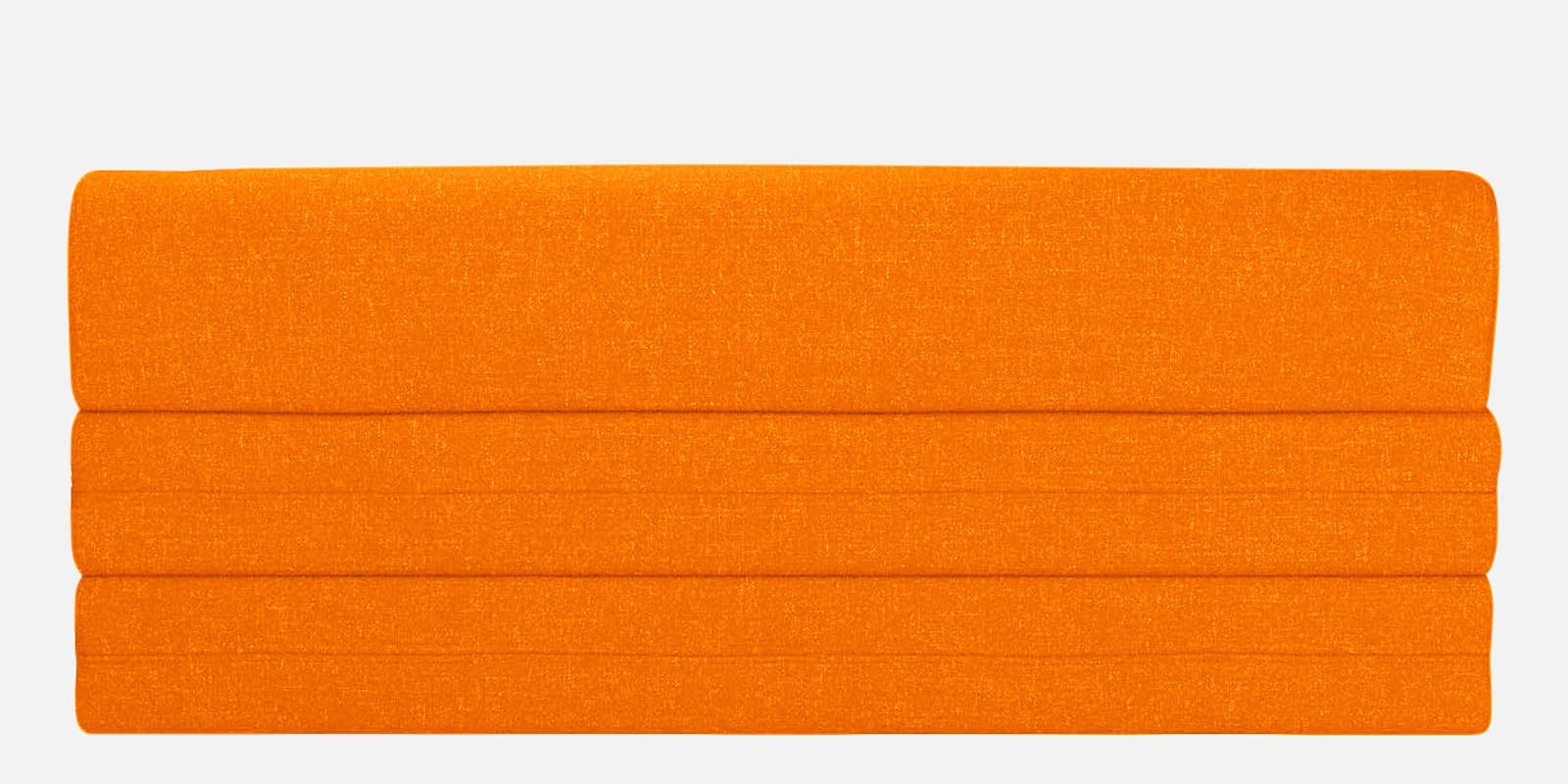 Fleepy Fabric 3 Seater Foldable Sofa Cum Bed In Vivid Orange Colour - Febonic Living
