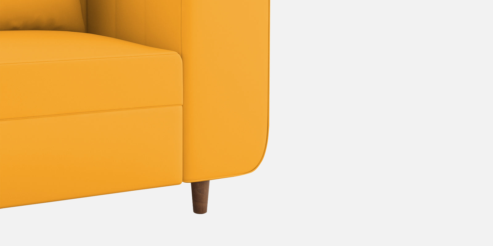 Sumo Velvet 3 Seater Sofa In Safforn Yellow Colour - Febonic Living