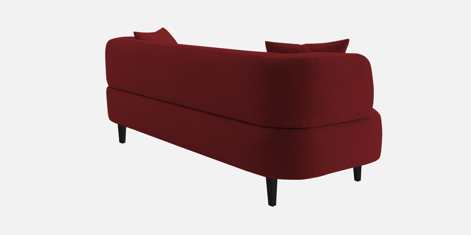 Carson Fabric 3 Seater Sofa In Corel Red Colour - Febonic Living