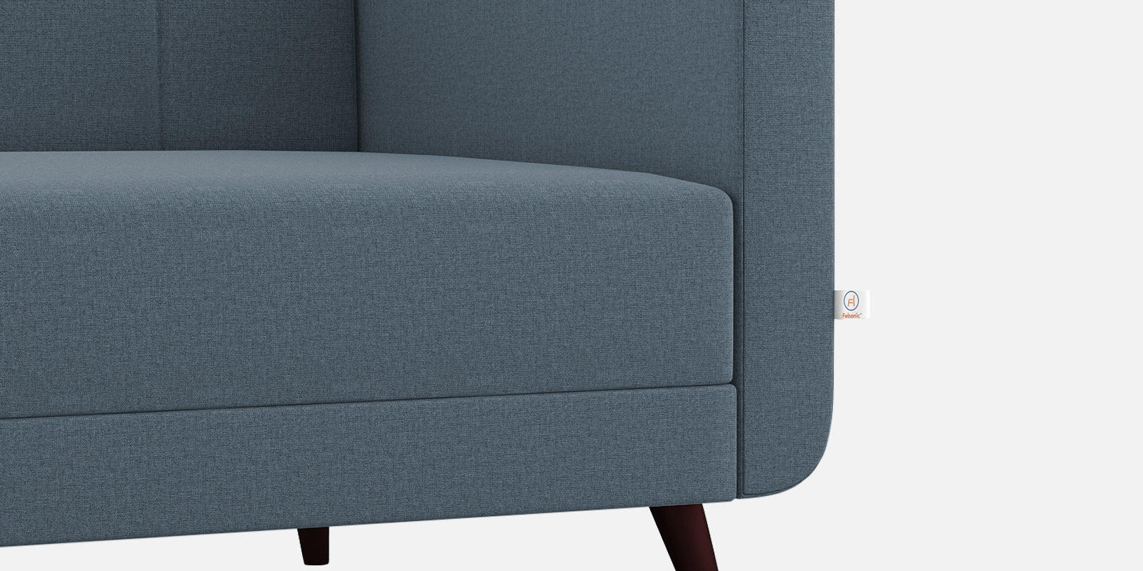 Wiki Velvet 3 Seater Sofa In Oxford Blue Colour