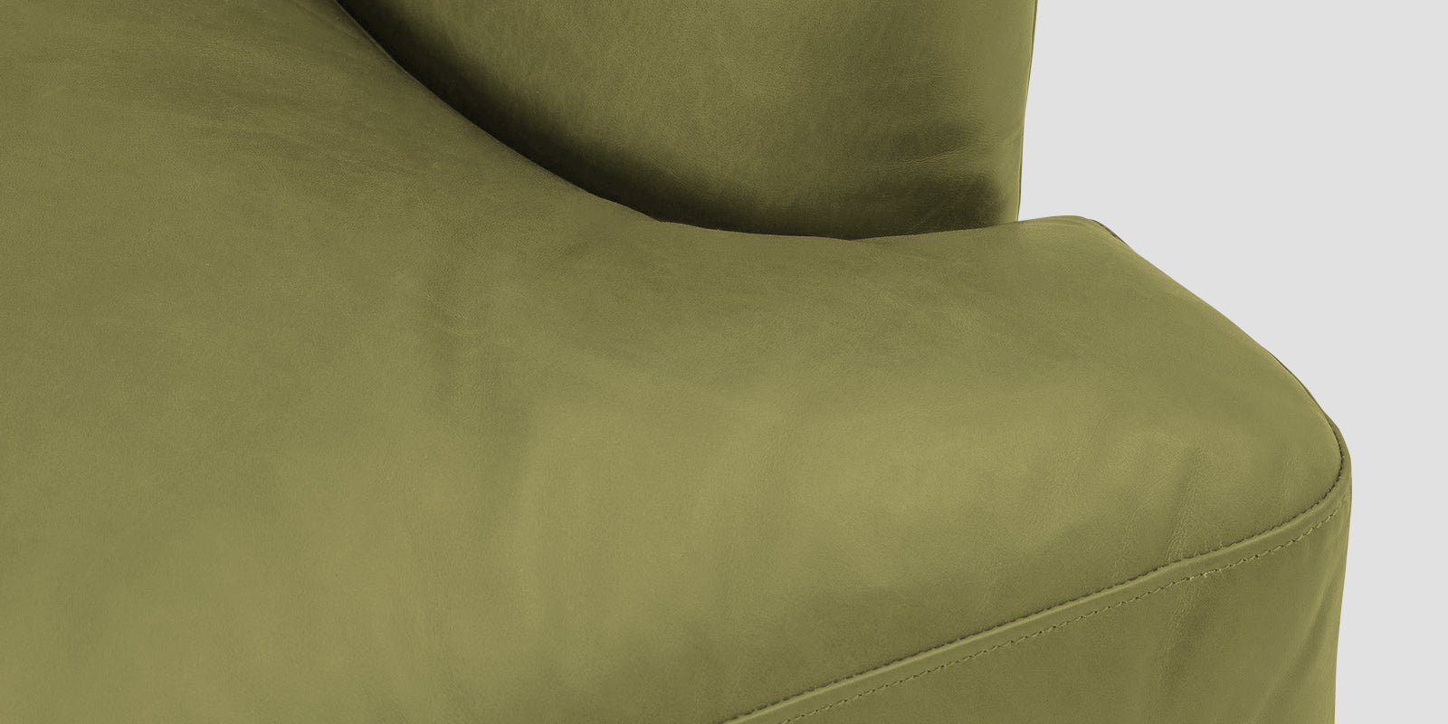 Sterio Leatherette 2 Seater Sofa In Spring Green Colour - Febonic Living