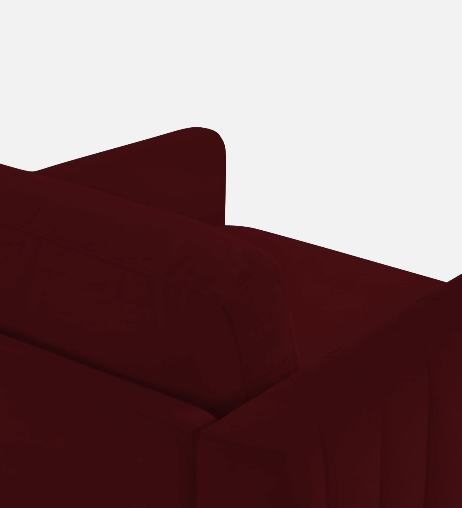 Haru Velvet 1 Seater Sofa In Dark Maroon Colour - Febonic Living
