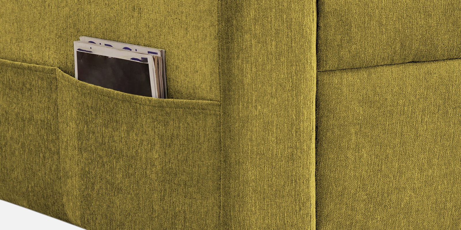 Kara Fabric 2 Seater Pull Out Sofa Cum Bed In Parrot Green Colour - Febonic Living