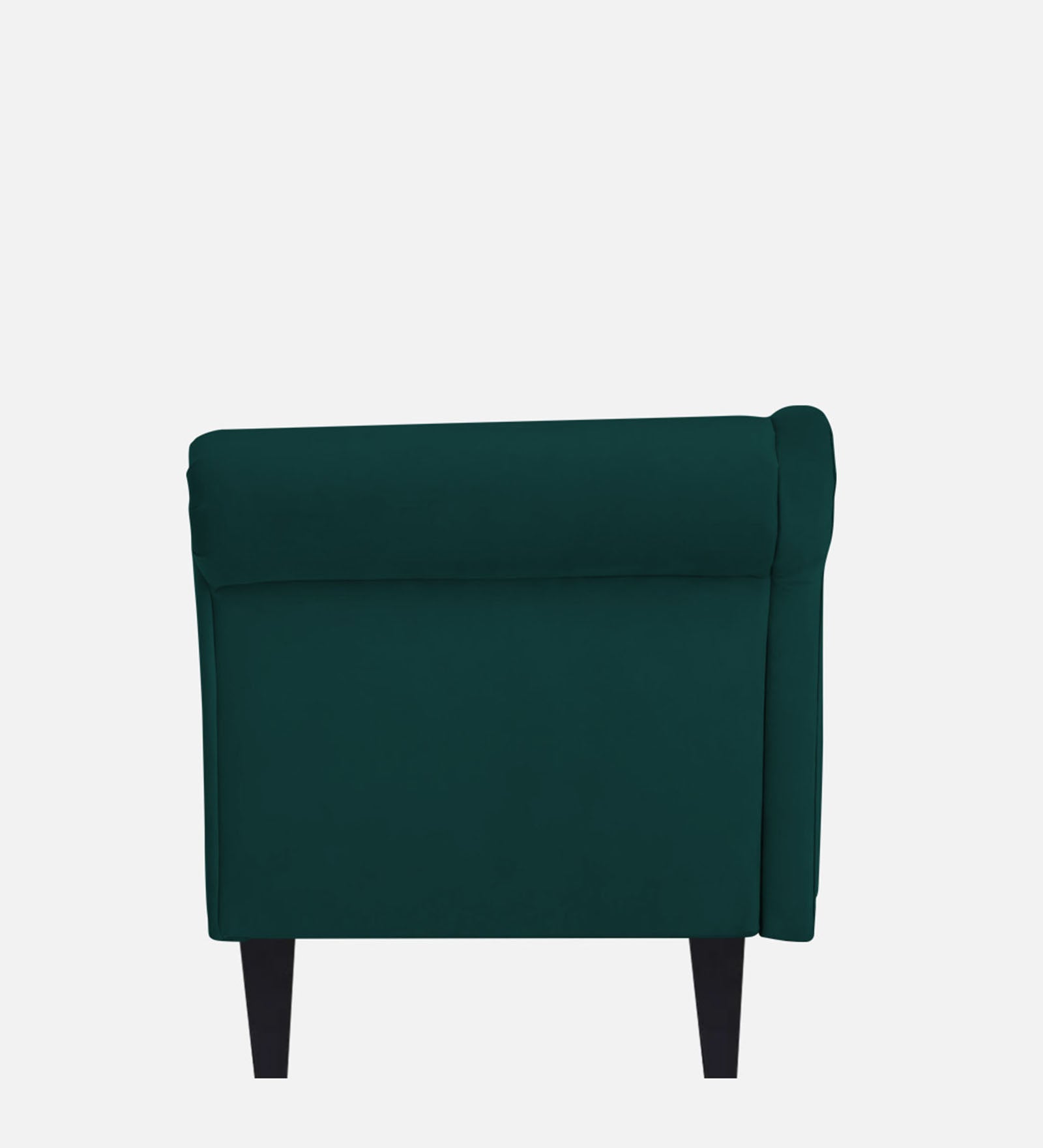 Rana Velvet LHS Chaise Lounger In Forest Green Colour - Febonic Living