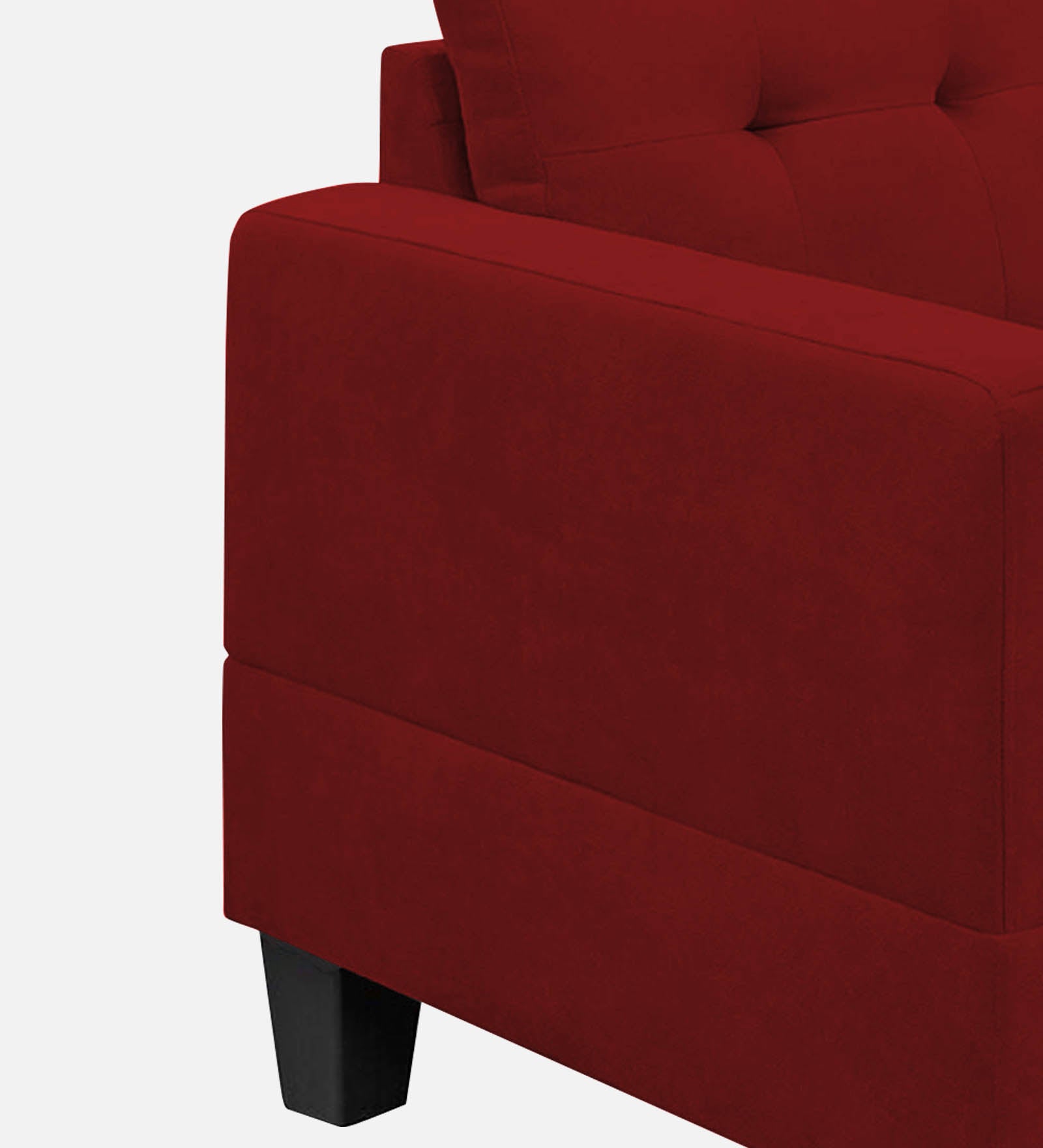 Thomas Fabric 1 Seater Sofa In Blood Maroon Colour - Febonic Living