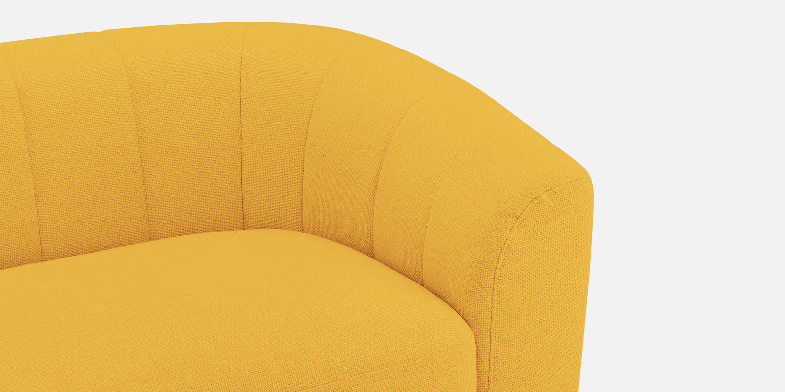 Mara Fabric 3 Seater Sofa In Bold Yellow Colour - Febonic Living
