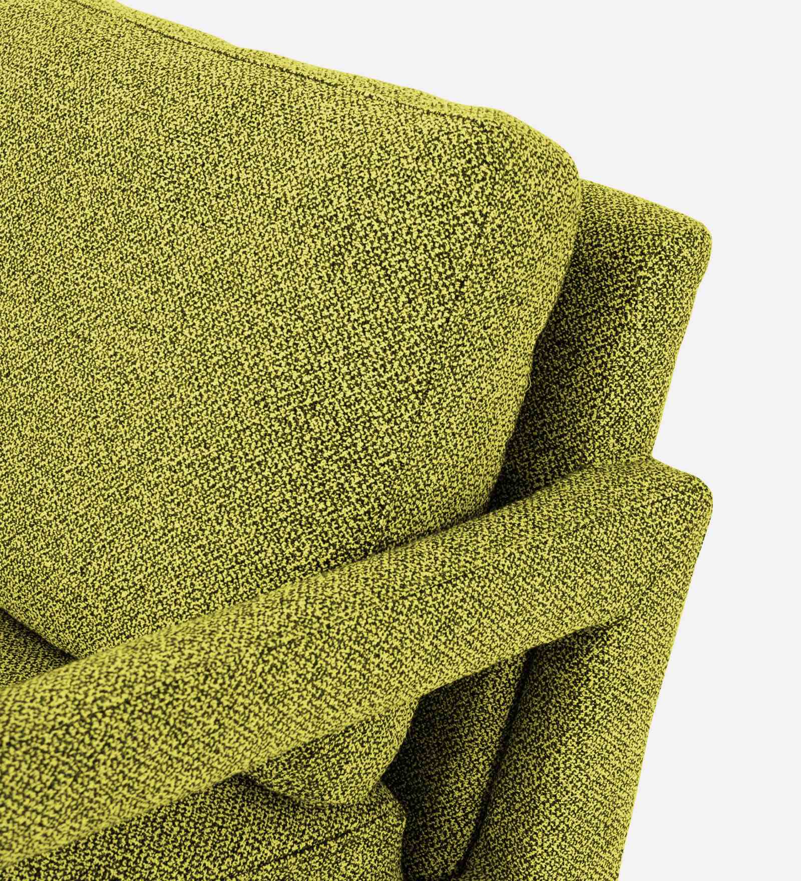 Olsen Fabric Arm Chair In Parrot Green Colour - Febonic Living