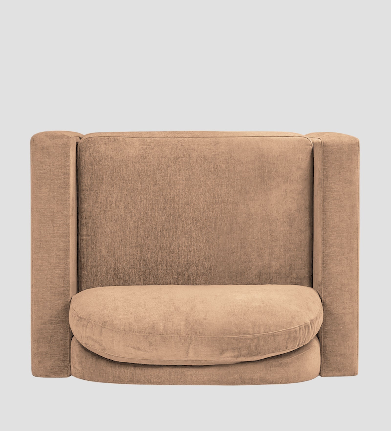 Dara Fabric 1 Seater Sofa In Cosmic Beige Colour - Febonic Living