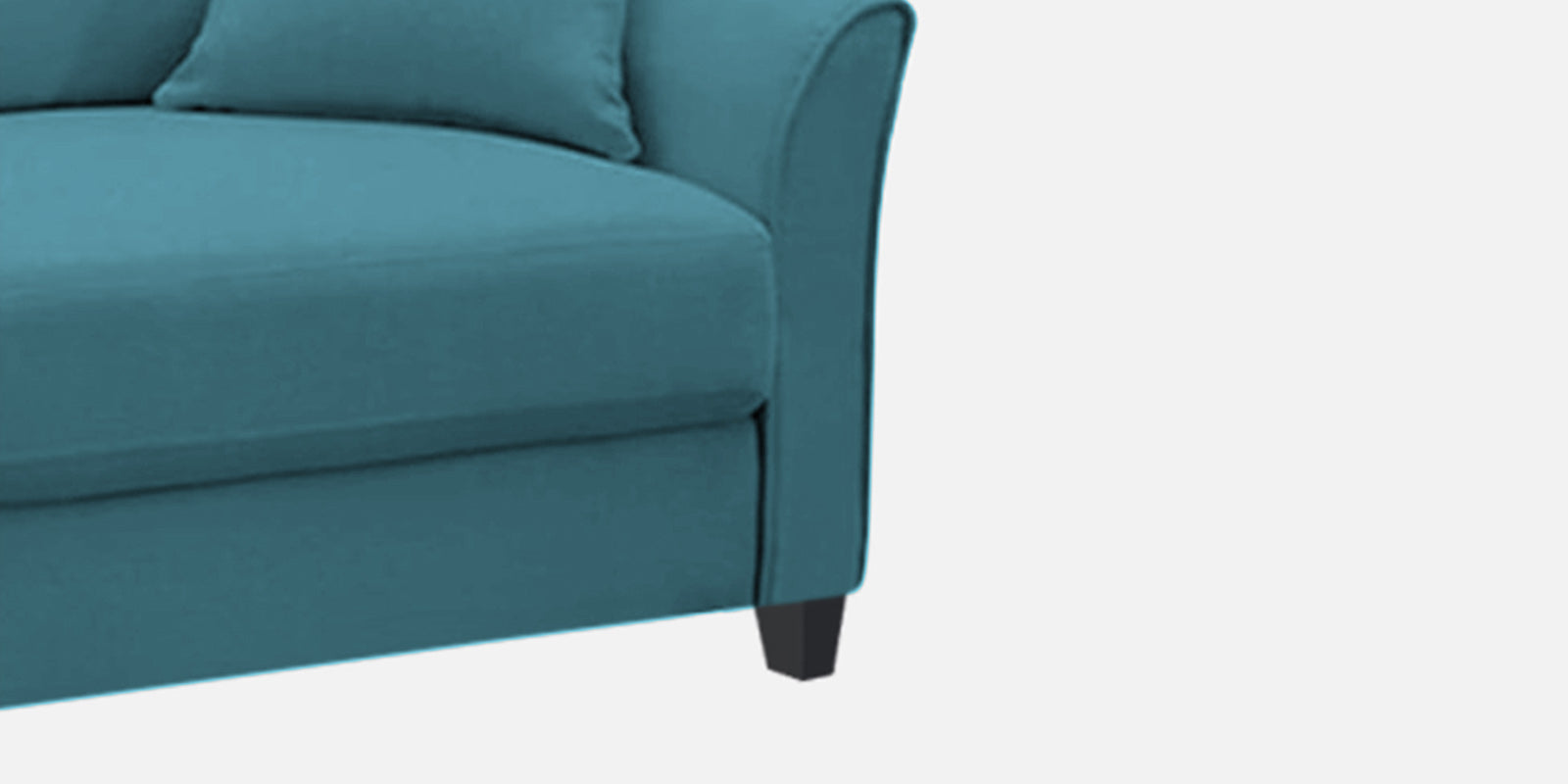 Daroo Velvet 2 Seater Sofa In Aqua Blue Colour - Febonic Living