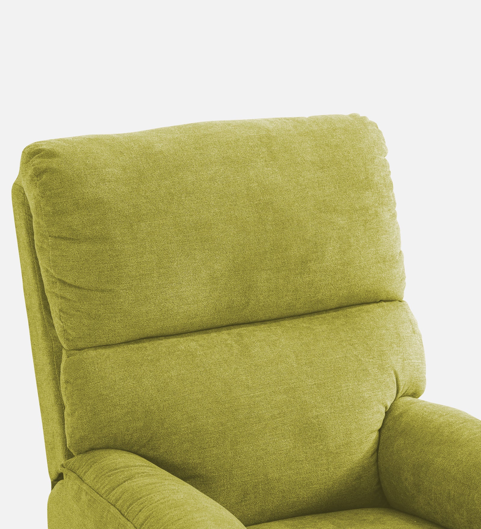 Abby Fabric 1 Seater Manual Recliner In Parrot Green Colour - Febonic Living