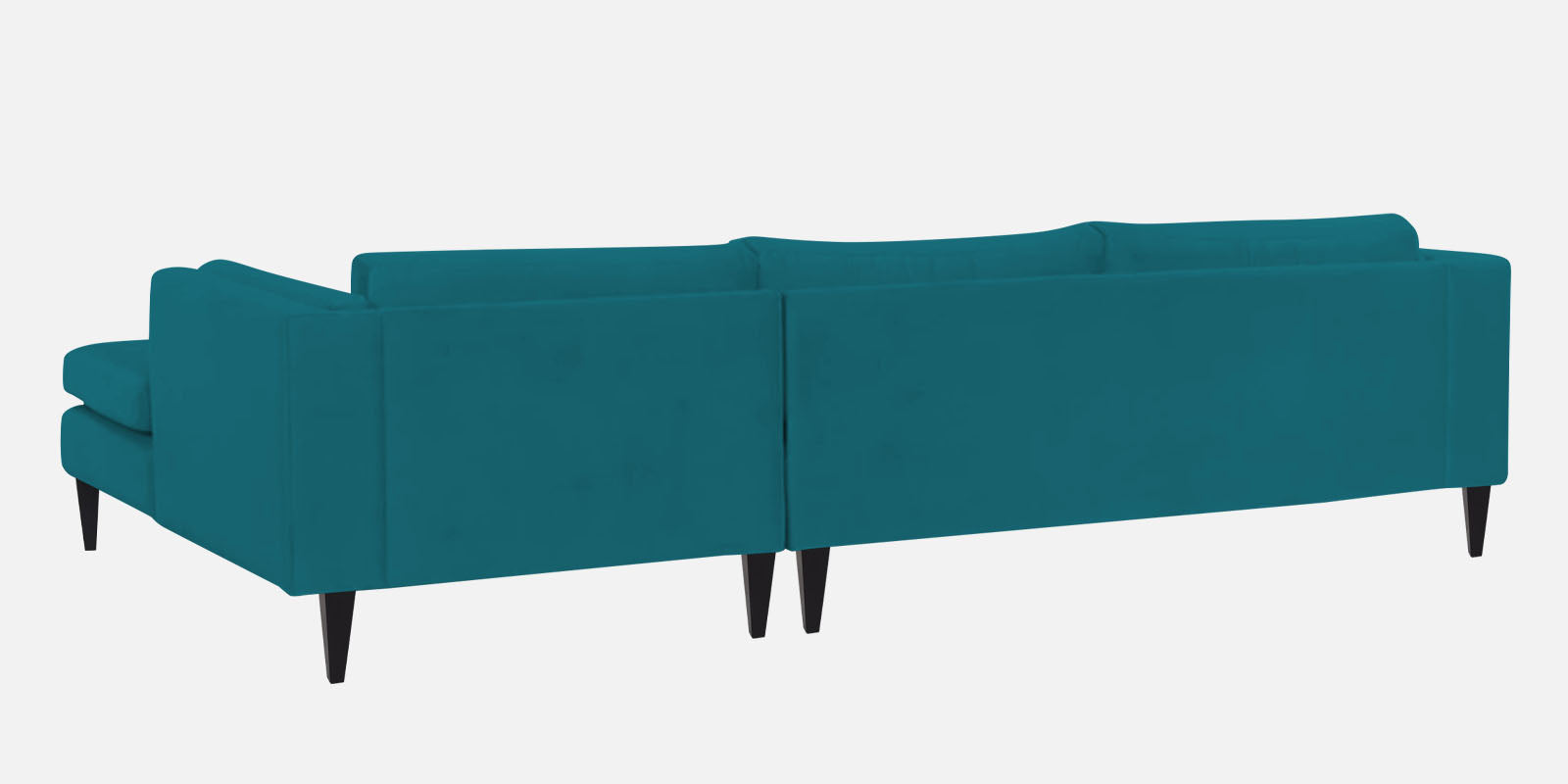 Jasper Velvet RHS Sectional Sofa (3+Lounger) In Pine green Colour - Febonic Living