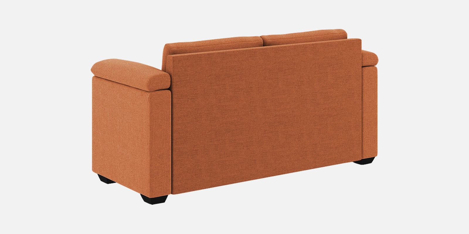Andres Fabric 2 Seater Sofa In Safforn Orange Colour - Febonic Living
