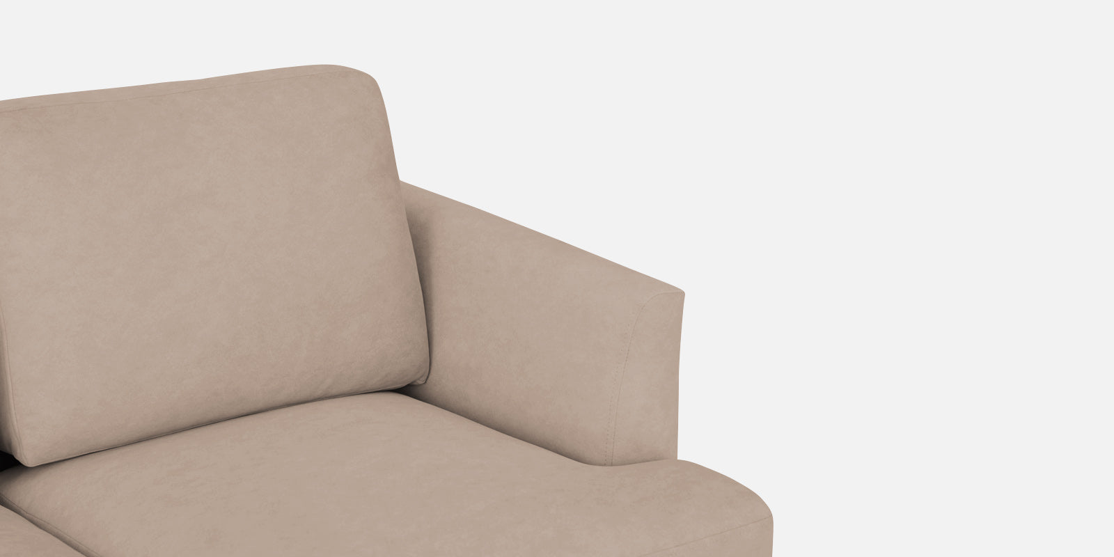 Motra Velvet 2 Seater Sofa In Camel Beige Colour - Febonic Living