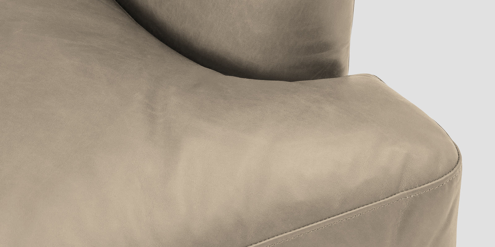 Sterio Leatherette 2 Seater Sofa In Marble Beige Colour - Febonic Living